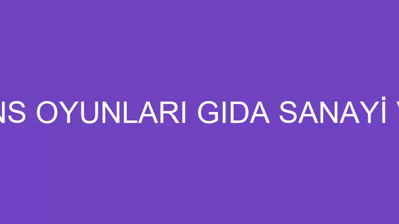 YÜZDE YÜZ ŞANS OYUNLARI GIDA SANAYİ VE TİCARET LİM