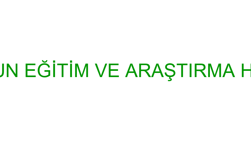 T.C.S.B. SAMSUN EĞİTİM VE ARAŞTIRMA HASTANESİ - EV