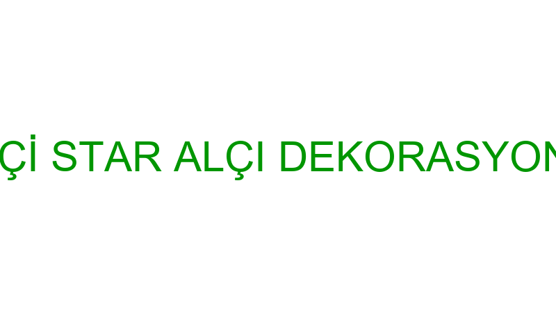 NEVZAT ÇİFÇİ STAR ALÇI DEKORASYON VE İNŞAAT