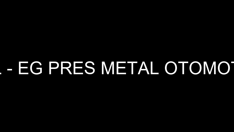 EG PRES METAL - EG PRES METAL OTOMOTİV PLASTİK KAL