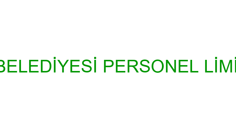 YILDIZTEPE BELEDİYESİ PERSONEL LİMİTED ŞİRKETİ