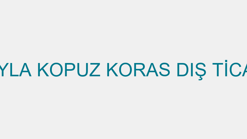 DİLAYLA KOPUZ KORAS DIŞ TİCARET