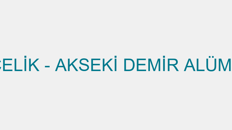 AKSEKİ DEMİR ÇELİK - AKSEKİ DEMİR ALÜMİNYUM DOĞRAM