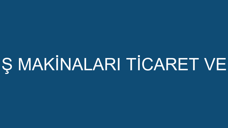 YILDIRIM GMO TEMİZLİK İŞ MAKİNALARI TİCARET VE SANAYİ LİMİTED ŞİRKETİ