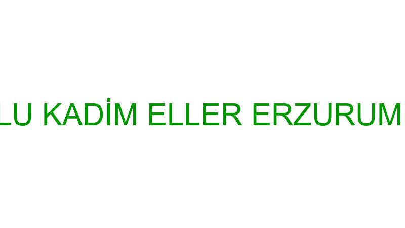 SINIRLI SORUMLU KADİM ELLER ERZURUM KADIN GİRİŞİMİ