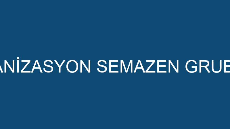 UZMAN ORGANİZASYON SEMAZEN GRUBU İLAHİ EKİBİ