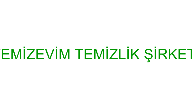 TEMİZEVİM TEMİZLİK ŞİRKETİ