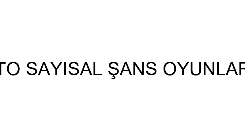 DUDU KUZU (LOTO SAYISAL ŞANS OYUNLARINA PİYANGO Bİ