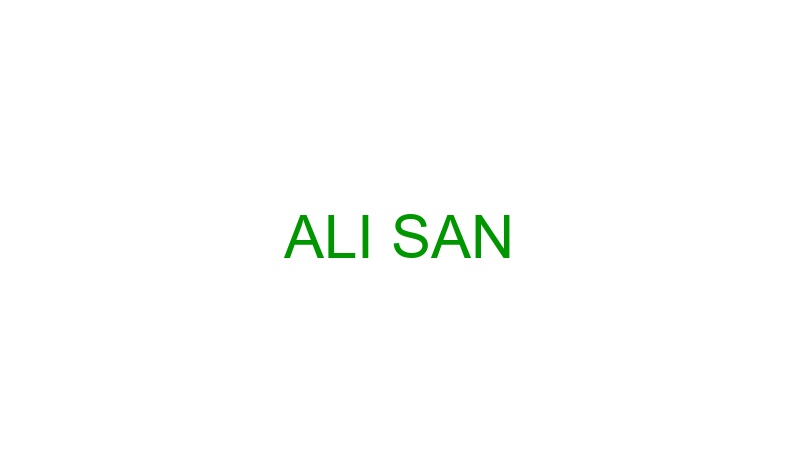 ALI SAN