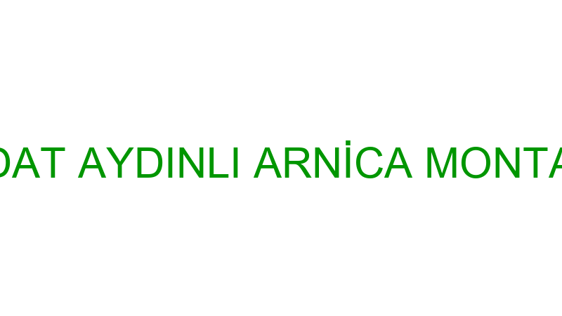SEDAT AYDINLI ARNİCA MONTANA