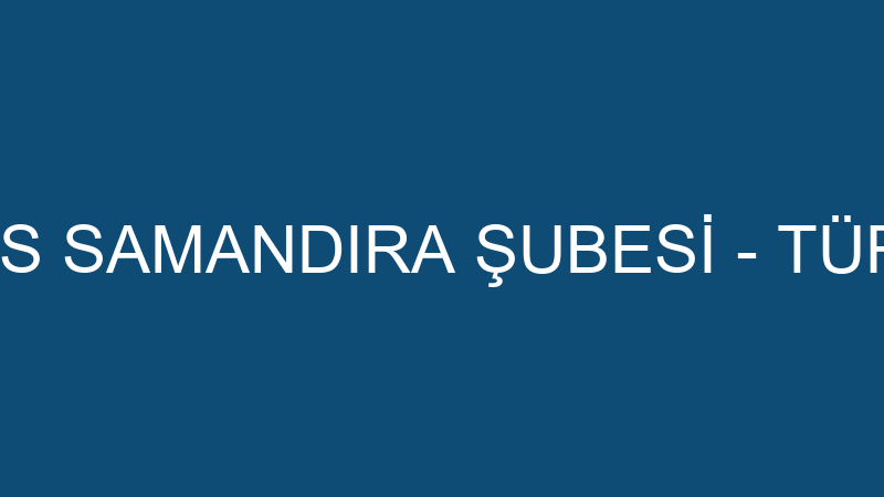TÜRKİYE FİNANS SAMANDIRA ŞUBESİ - TÜRKİYE FİNANS K