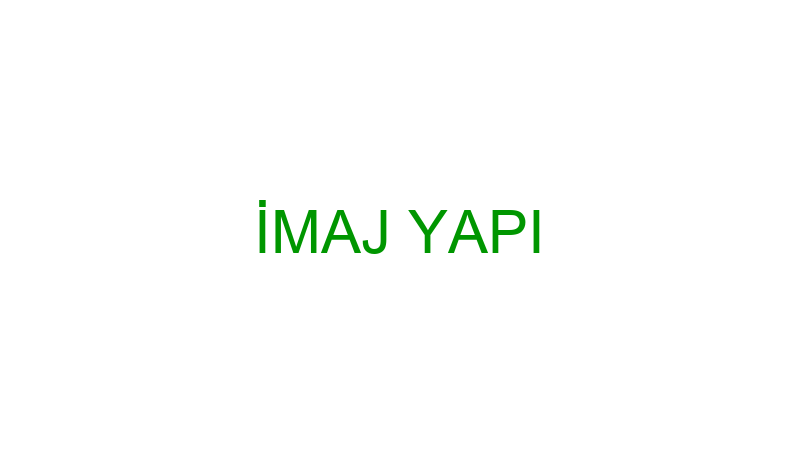 İMAJ YAPI