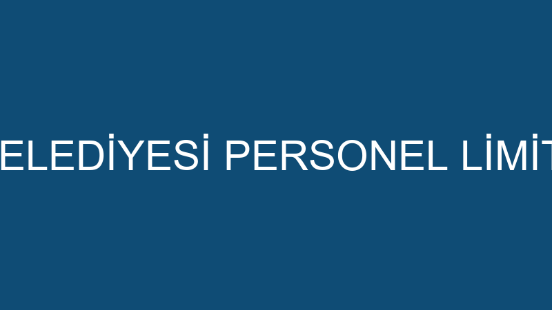GÜNEYSU BELEDİYESİ PERSONEL LİMİTED ŞİRKETİ