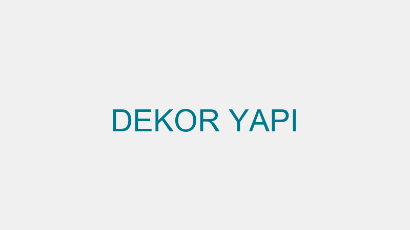 DEKOR YAPI