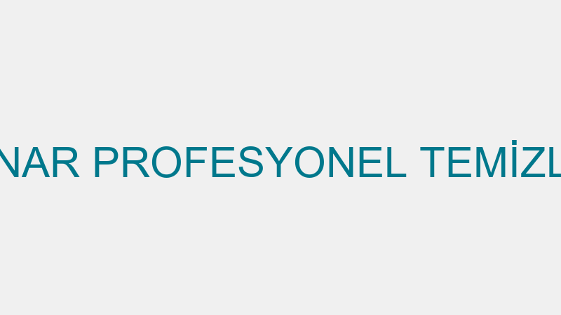 PINAR PROFESYONEL TEMİZLİK