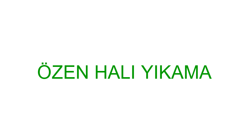 ÖZEN HALI YIKAMA