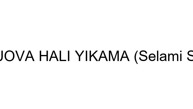 SULUOVA HALI YIKAMA (Selami Solak)