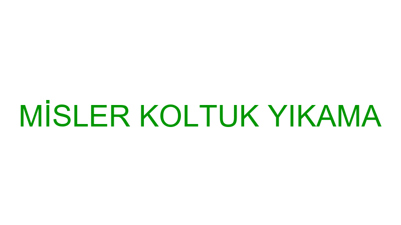 Mi̇sler Koltuk Yıkama logosu