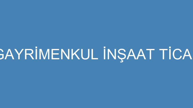 ODEUM EMLAK GAYRİMENKUL İNŞAAT TİCARET LİMİTED ŞİR