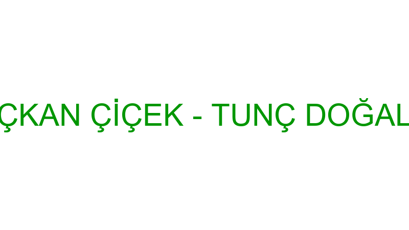 TUNÇKAN ÇİÇEK - TUNÇ DOĞALGAZ