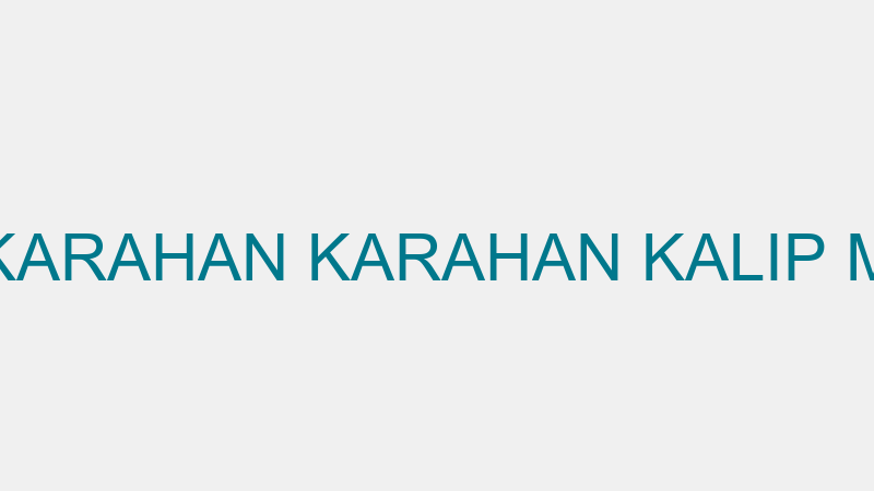 CEM KARAHAN KARAHAN KALIP METAL