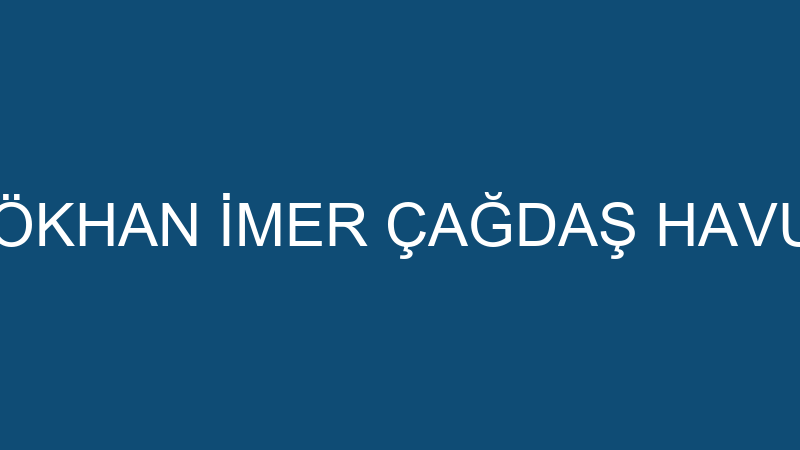 GÖKHAN İMER ÇAĞDAŞ HAVUZ