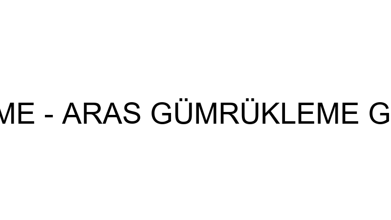 ARAS GÜMRÜKLEME - ARAS GÜMRÜKLEME GIDA PAZARLAMA T