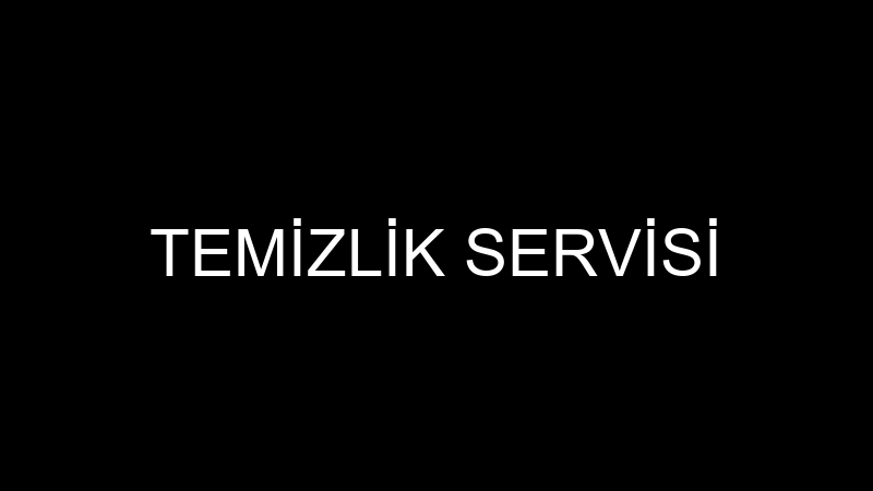 TEMİZLİK SERVİSİ