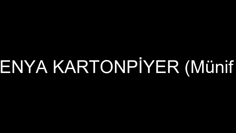 MESENYA KARTONPİYER (Münif Kaş)