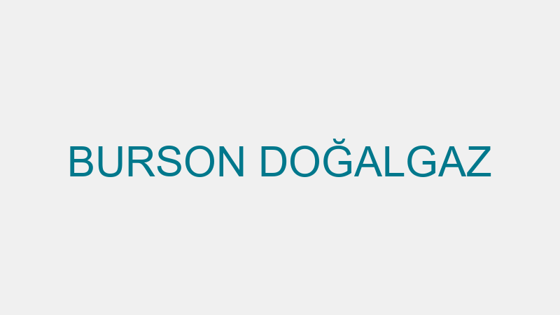 BURSON DOĞALGAZ