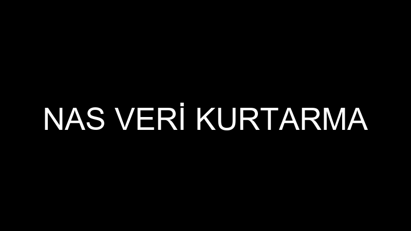 NAS VERİ KURTARMA