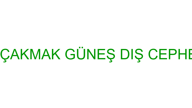 NURİDDİN ÇAKMAK GÜNEŞ DIŞ CEPHE TEMİZLİK