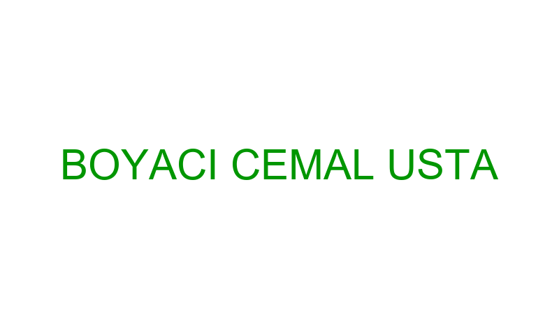 BOYACI CEMAL USTA