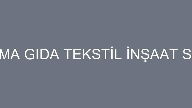TEKTEM İLAÇLAMA GIDA TEKSTİL İNŞAAT SOSYAL HİZMETL