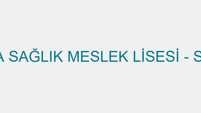 ÖZEL AVISENA SAĞLIK MESLEK LİSESİ - SAFA BİLİŞİM D
