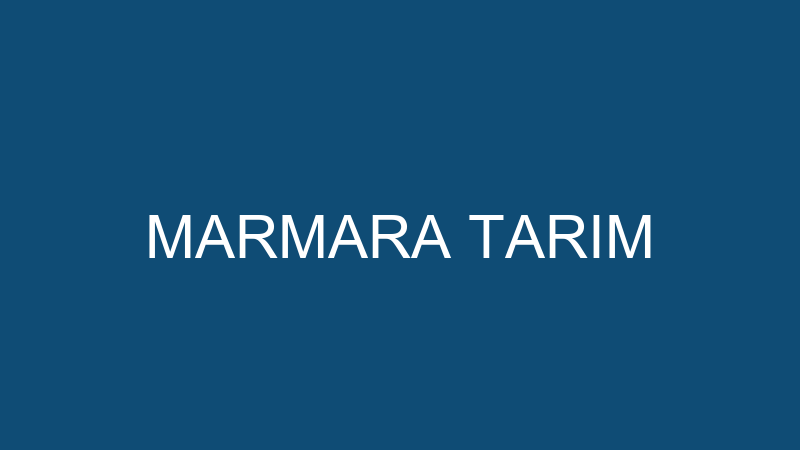 Marmara Tarım logosu