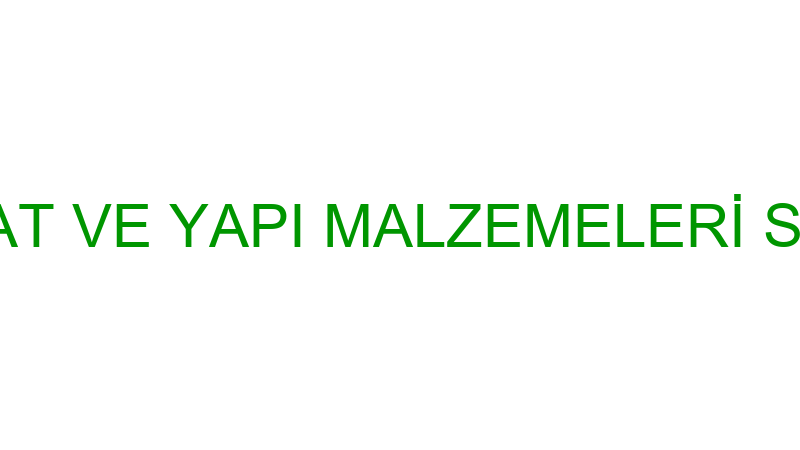 STOP ÇİT İNŞAAT VE YAPI MALZEMELERİ SANAYİ TİCARET