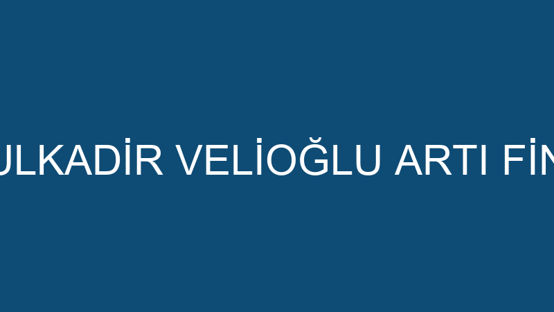 ABDULKADİR VELİOĞLU ARTI FİNANS