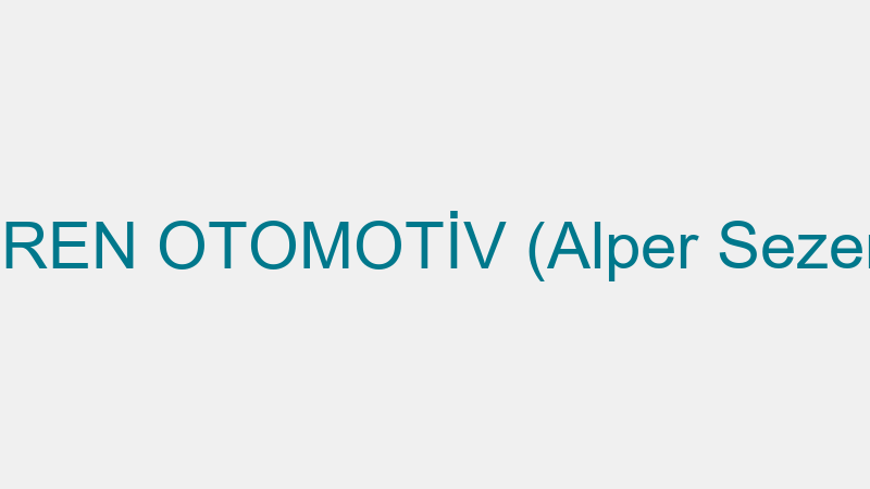 FREN OTOMOTİV (Alper Sezer)