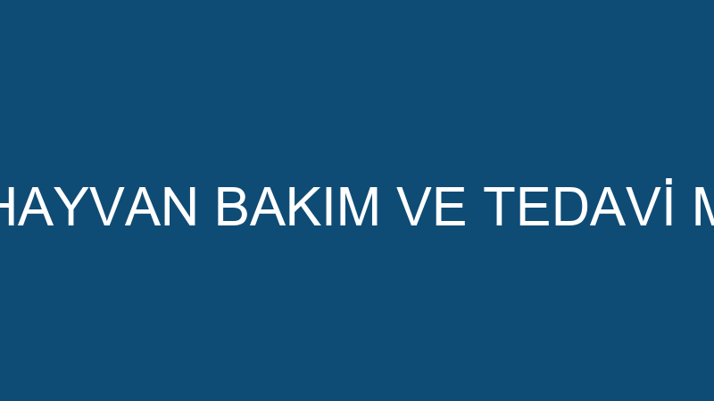CADDEBOSTAN HAYVAN BAKIM VE TEDAVİ MERKEZİ LİMİTED