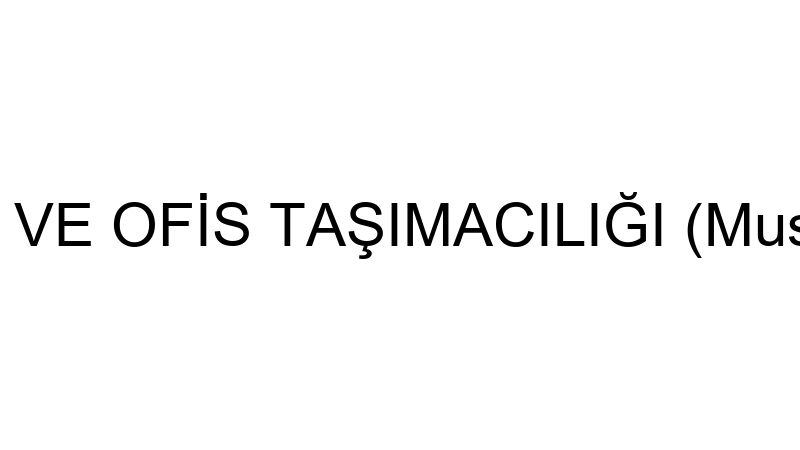 IŞIKSOY EV VE OFİS TAŞIMACILIĞI (Mustafa Işıksoy)