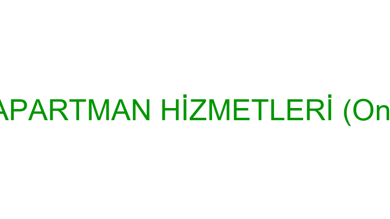 LİDER APARTMAN HİZMETLERİ (Onur Türe)