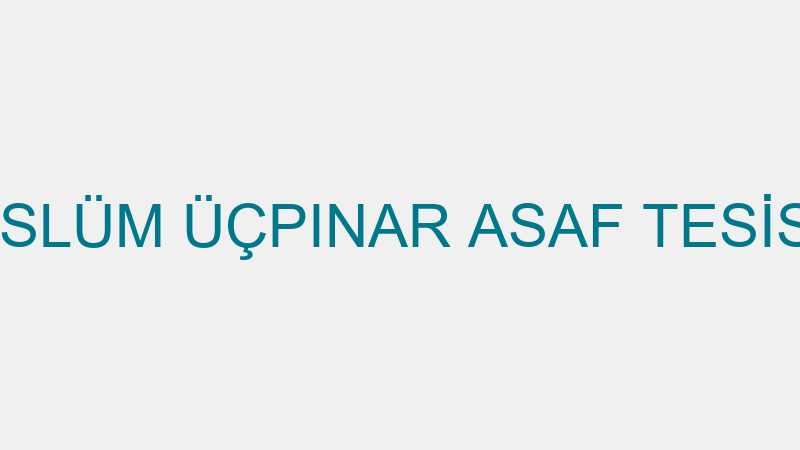MÜSLÜM ÜÇPINAR ASAF TESİSAT