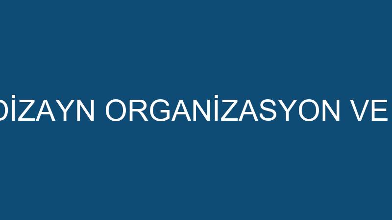 YALÇIN DİZAYN ORGANİZASYON VE REKLAM
