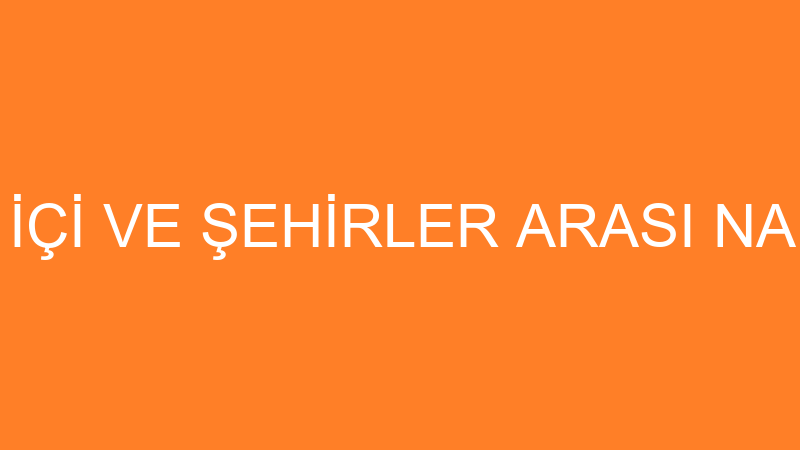 KARTAL ŞEHİR İÇİ VE ŞEHİRLER ARASI NAKLİYAT SANAYİ