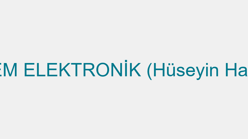SİSTEM ELEKTRONİK (Hüseyin Halavurt)