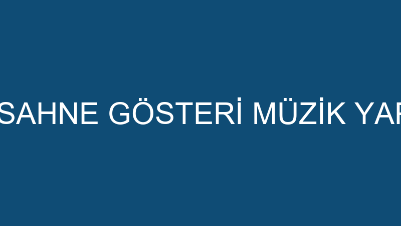 SGM - SGM SAHNE GÖSTERİ MÜZİK YAPIM LTD.ŞTİ.