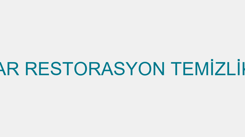 RAYS GRUP HASAR RESTORASYON TEMİZLİK İNŞAAT SOVTAJ