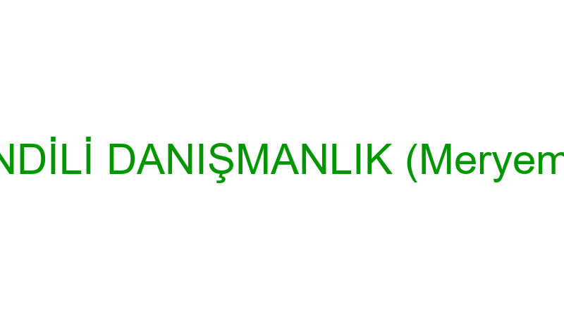 ZİHİNDİLİ DANIŞMANLIK (Meryem Bal)