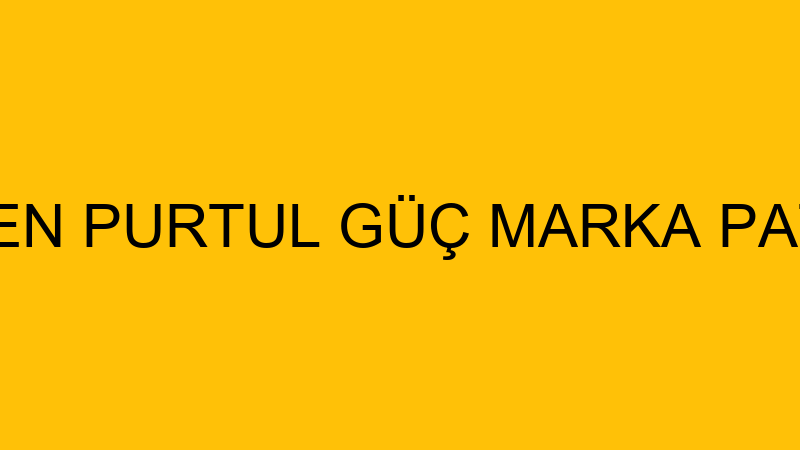 BİLGEN PURTUL GÜÇ MARKA PATENT
